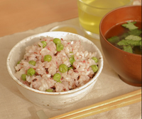 グリーンピースの雑穀豆ご飯