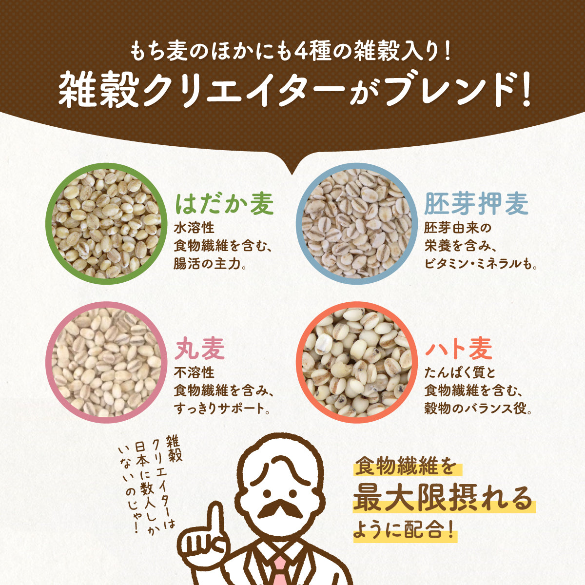 国内産 もち麦ファイバーブレンド